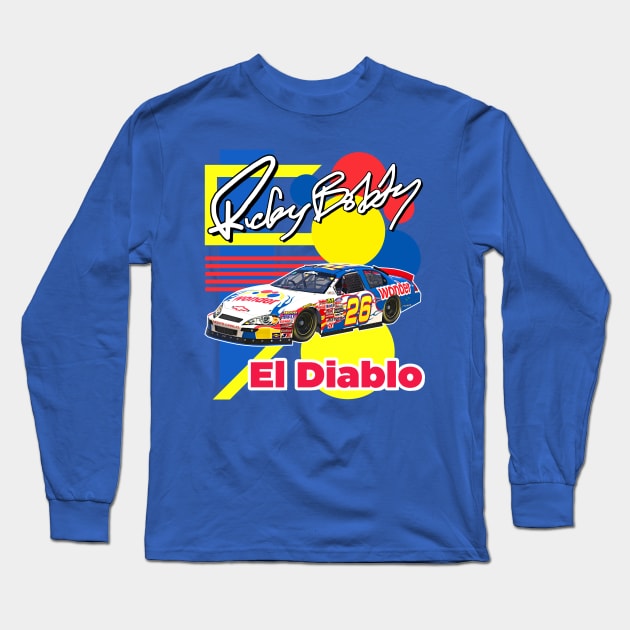 Ricky Bobby Car // Ricky Bobby El Diablo SHAKE AND BAKE Long Sleeve T-Shirt by darklordpug